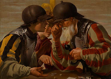 Soldiers playing dice