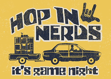 Nerdy Retro Board Game Room Wall Art