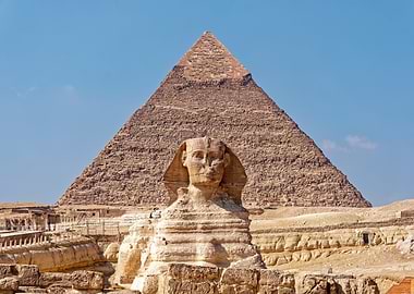 Great Sphinx and Pyramid of Giza