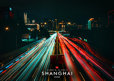 Shanghai Cityscape at Night