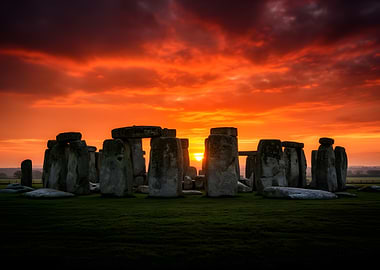 Stonehenge at Sunset