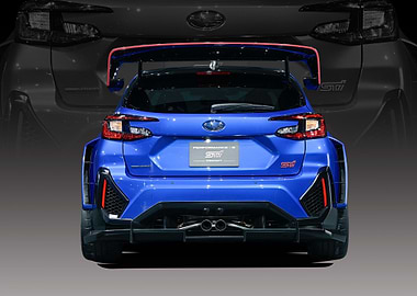 Subaru WRX STI Concept Car Rear View