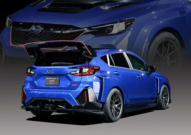 Blue Subaru WRX STI Concept Car