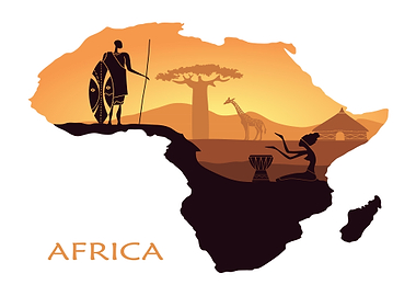 African Silhouette Landscape