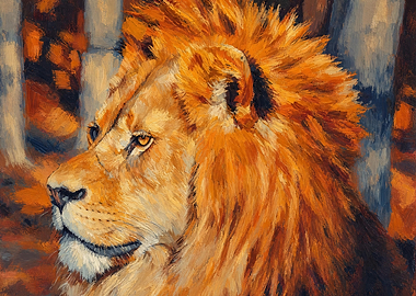 Majestic Lion Portrait