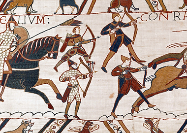 Norman Archers at the Battle of Hastings Bayeux Tapestry Scene 51