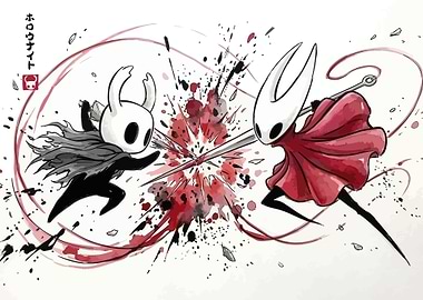 Hollow Knight Characters Fighting