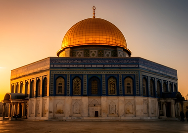 Dome of the Rock at Sunset