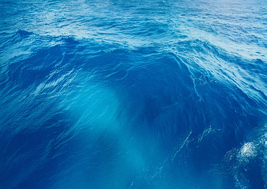 Deep Blue Ocean Waves