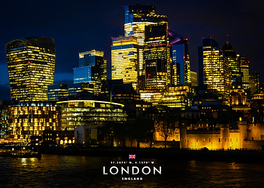 London Skyline at Night