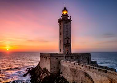 Lighthouse at Sunset