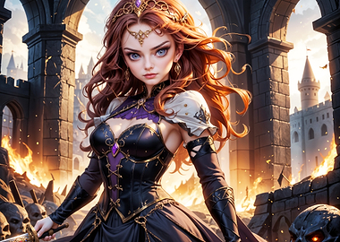 Fantasy Warrior Queen with Sword