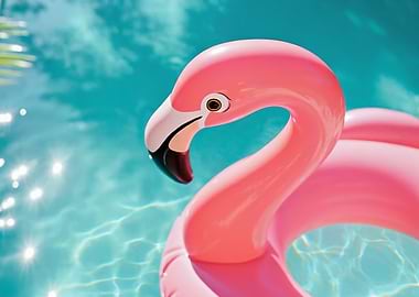 Pink Flamingo Pool Float