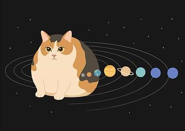 Chubby Cat as Solar System