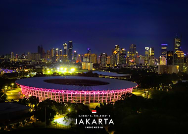 Jakarta Cityscape at Night