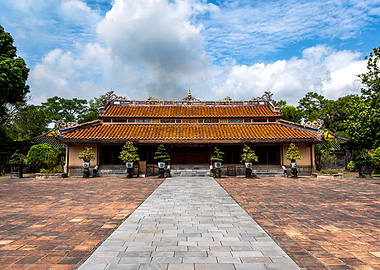 Imperial Palace Courtyard in Vietnam