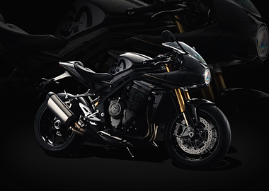 Black Triumph Speed Triple 1200 RR Bond Edition 23