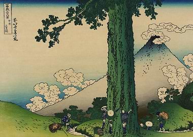 Mount Fuji and a Giant Tree