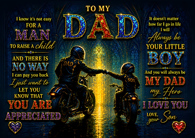 To My Dad and Son on Motorcycles