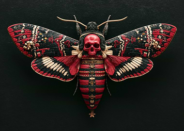 Death's Head Moth Skull