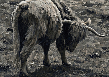 Highland Cow Painting