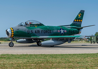 F-86 Sabre Jet on Tarmac