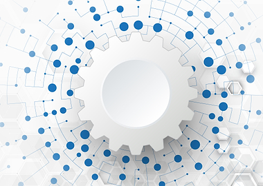 Abstract Technology Network Gear