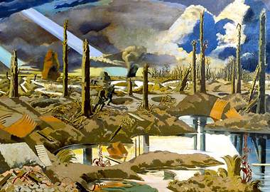 The Menin Road by Paul Nash WW1 Historical Painting