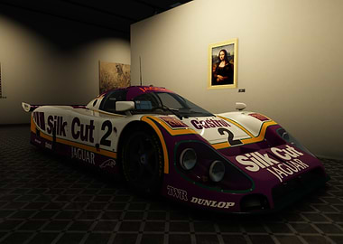 Jaguar Silk Cut race car in gallery