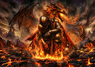 Knight with Dragon