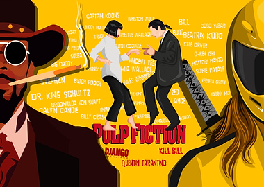 Pulp Fiction and Kill Bill Movie Poster
