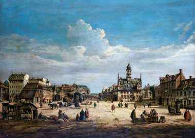 Dresden Neustadt with a View Towards the North