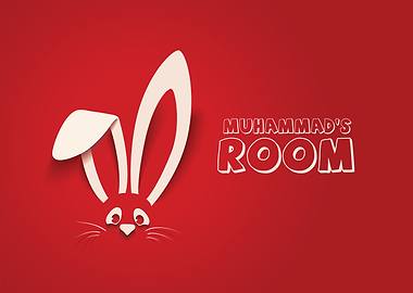 Cute Bunny with name Muhammad
