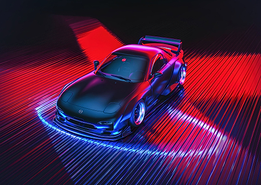 Cyberpunk Mazda RX-7