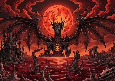 Dragon Over Blood Lake