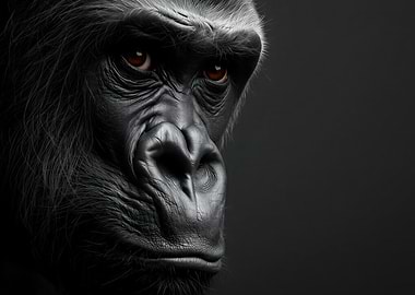 Close-up of a Gorilla's Face