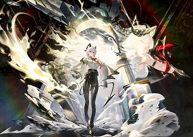 Anime Characters with Fiery Aura
