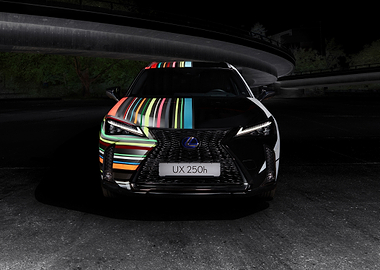 Lexus UX 250h with Colorful Stripe Decal