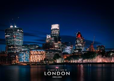 London Skyline at Night