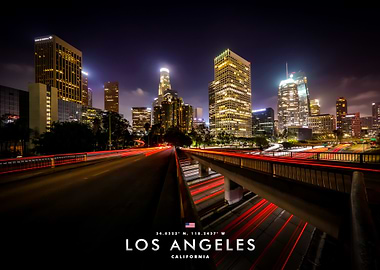 Los Angeles Skyline at Night