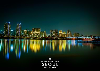 Seoul Cityscape at Night