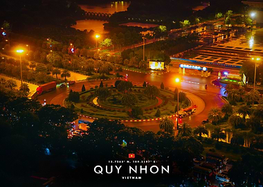 Quy Nhon Cityscape at Night