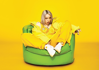 Billie Eilish in Yellow Outfit