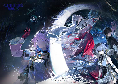Wuthering Waves Characters in Cosmic Setting
