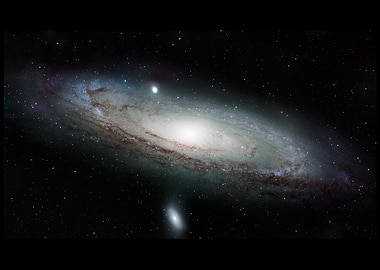 Andromeda Galaxy in Space