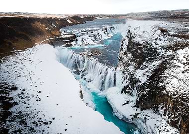 Gullfoss Waterfall in Iceland