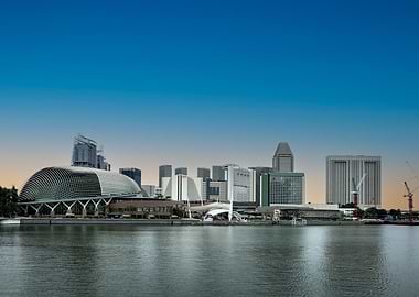 Singapore Skyline and Marina Bay