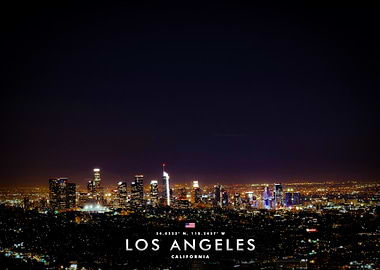 Los Angeles Skyline at Night