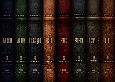 Inspirational Book Spines Motivational Art