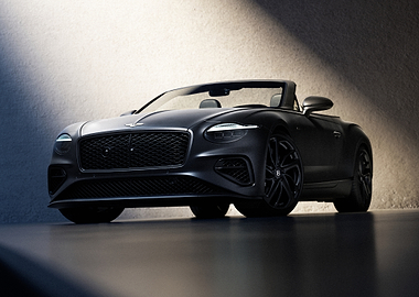 Matte Black Bentley Convertible